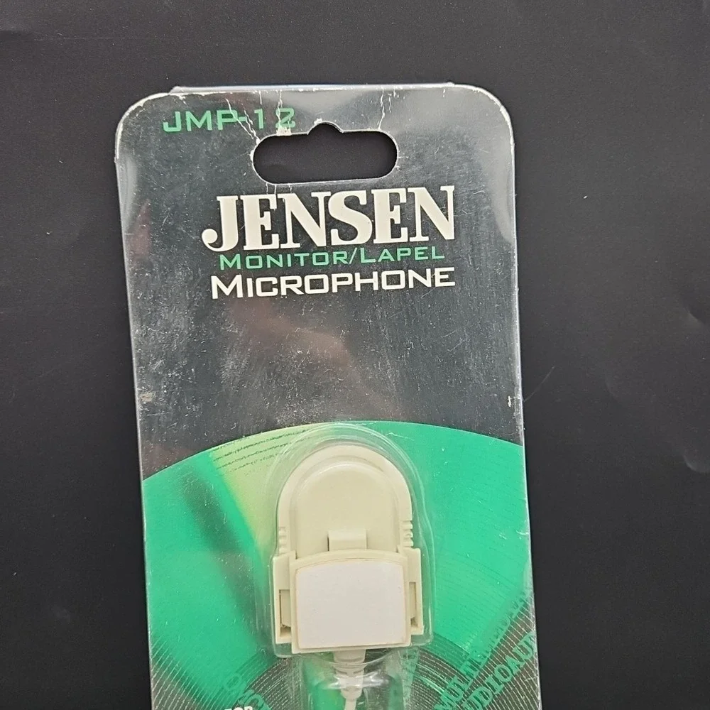 Jensen Monitor Lapel Microphone JMP-12 Brand New Vintage‎ 1998 Deadstock